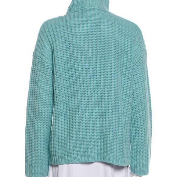 Vince Lofty Rib Aria Chunky Oversized Turtleneck Sweater - Picture 11 of 13